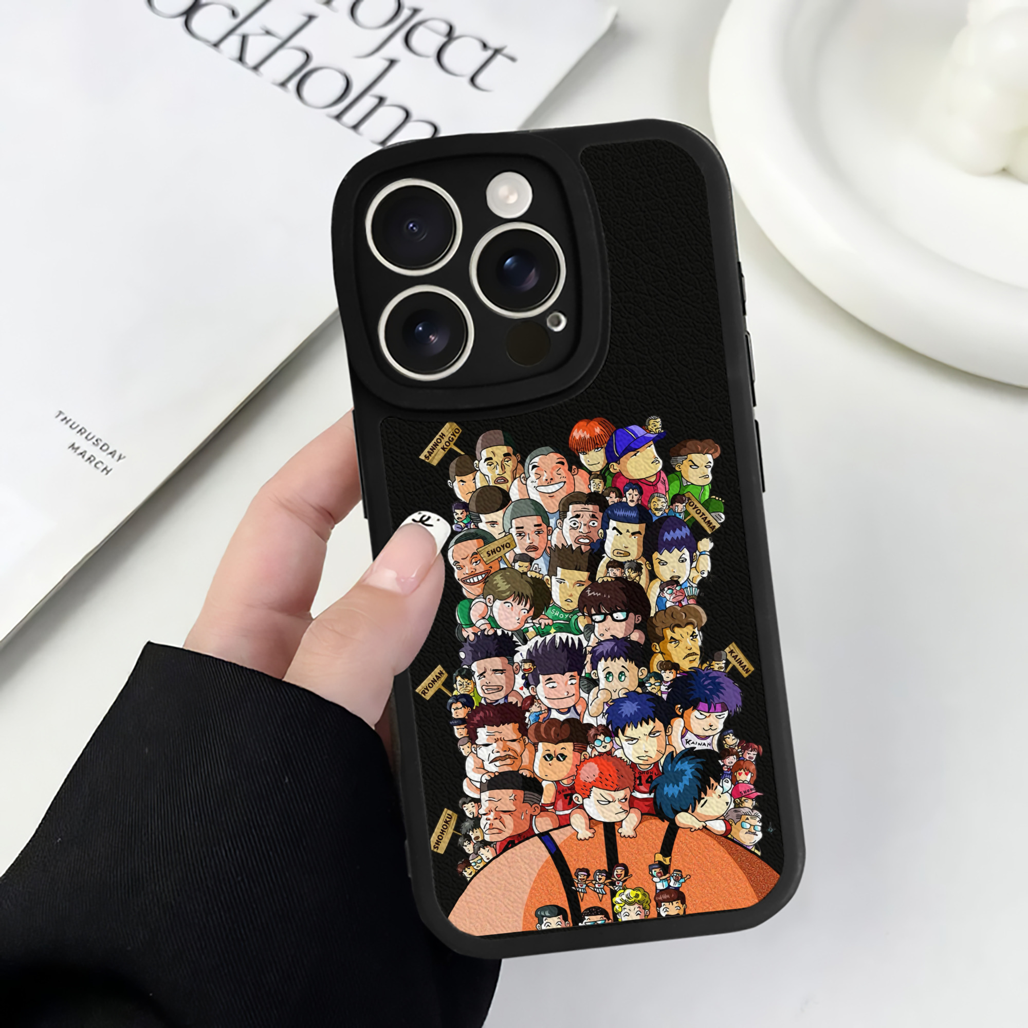 （画像用） SLAM DUNK／スラムダンク 【iPhone 16シリーズ対応】シリコンスマホケース（レザー調） 材質：シリコン